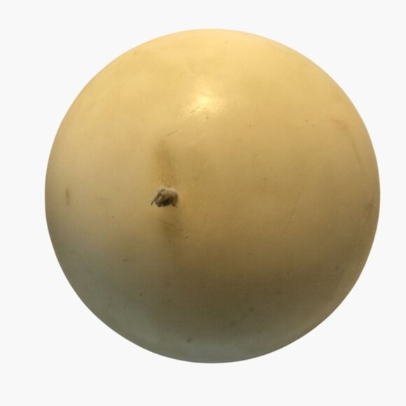 Round Ivory Beeswax Candle Ball Orb 2 inch Diameter  Natural Cotton Wick - Picture 4 of 6